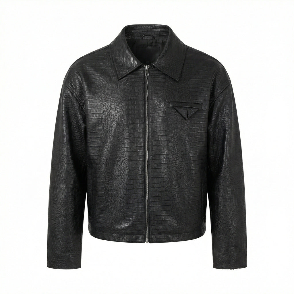 Crocodile Leather Jacket