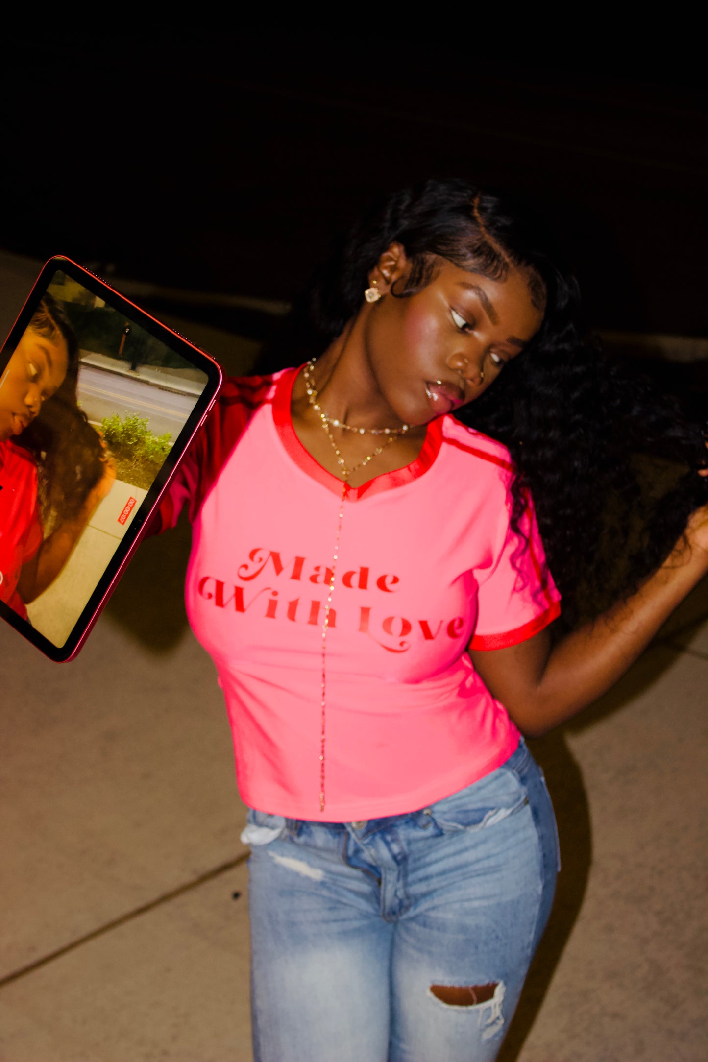 Made With Love women shirt "PINK"