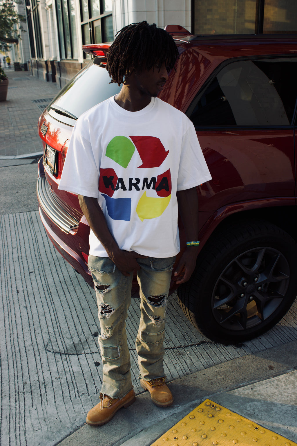 "KARMA" colorful shirt