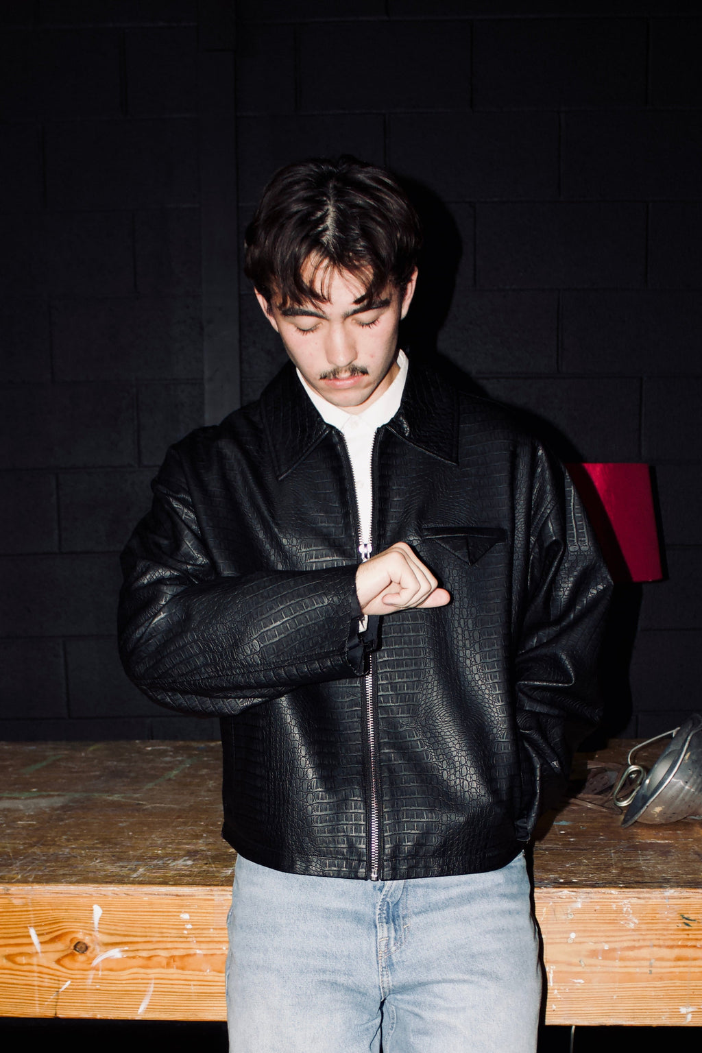 Crocodile Leather Jacket