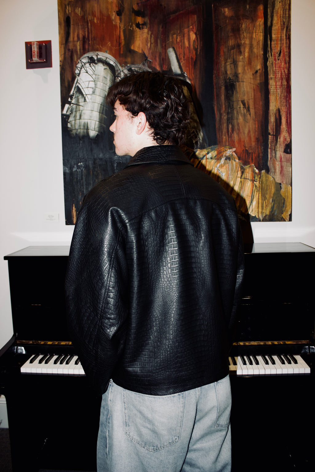 Crocodile Leather Jacket