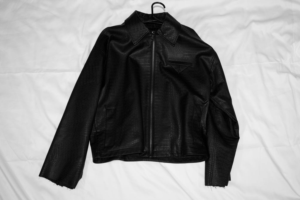 Crocodile Leather Jacket