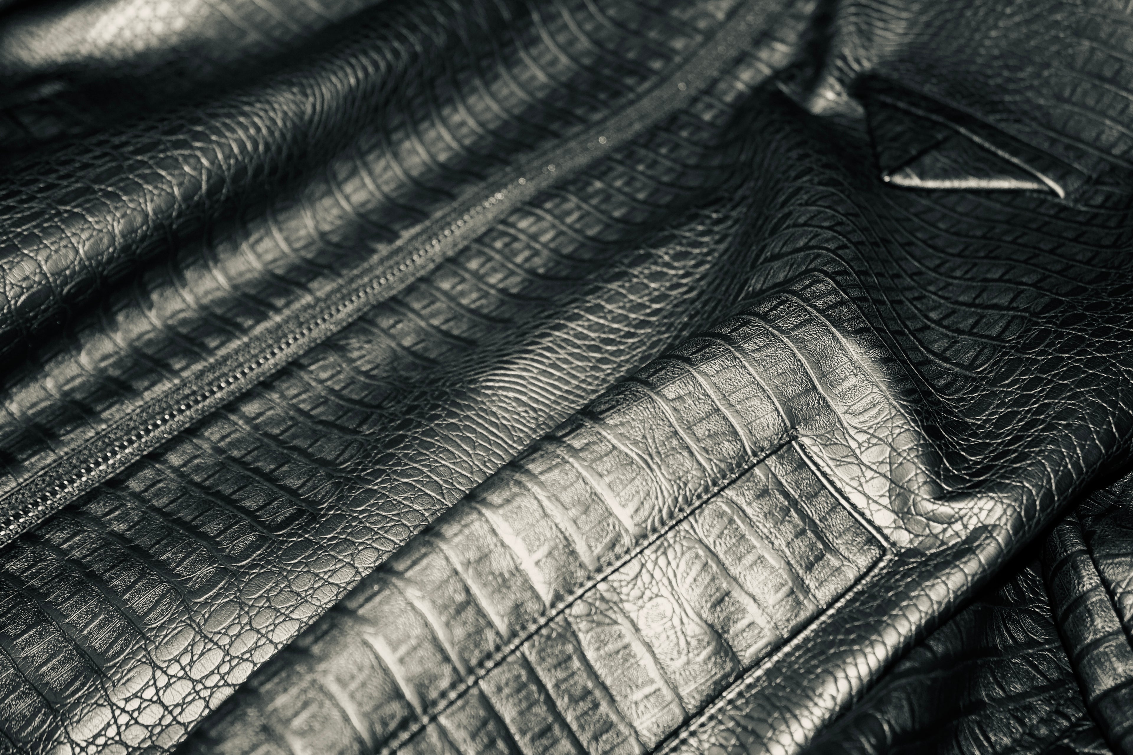 Crocodile Leather Jacket